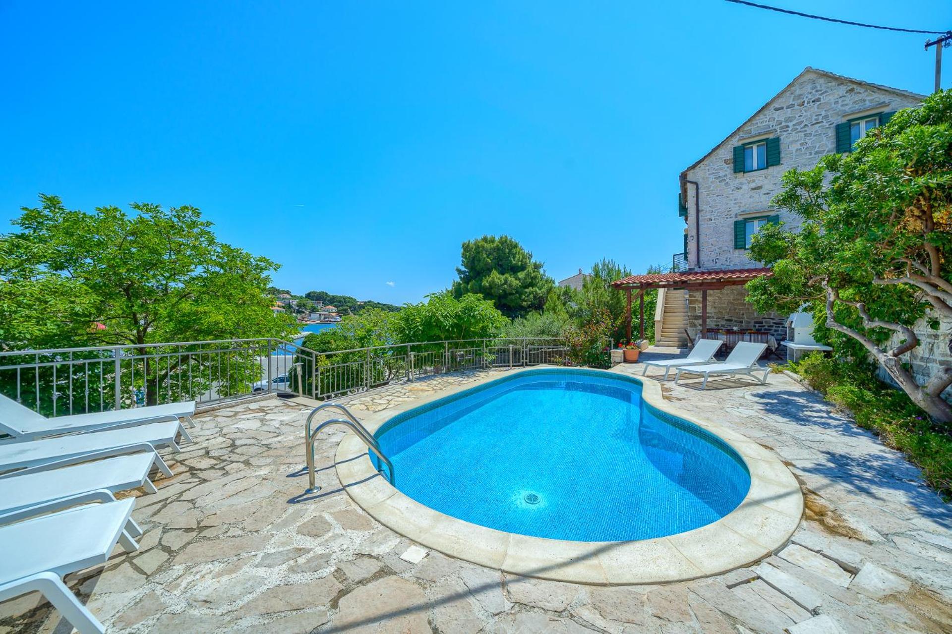 Villa Bonaca Perfect Location For A Holiday With Friends Or Family, Heated Pool Sumartin Exteriör bild