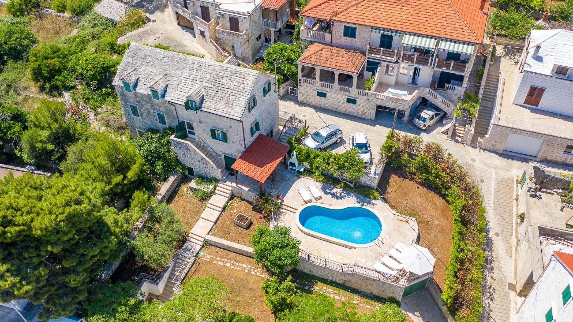 Villa Bonaca Perfect Location For A Holiday With Friends Or Family, Heated Pool Sumartin Exteriör bild