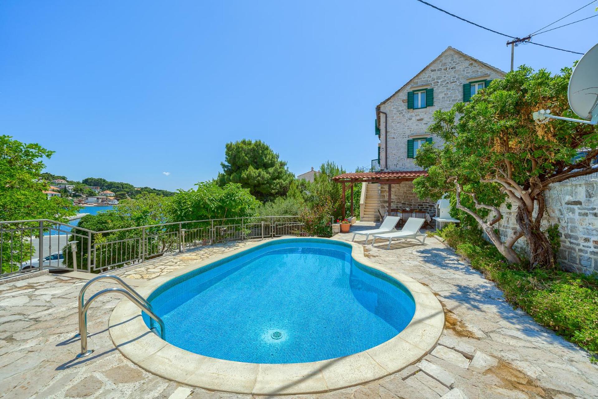 Villa Bonaca Perfect Location For A Holiday With Friends Or Family, Heated Pool Sumartin Exteriör bild