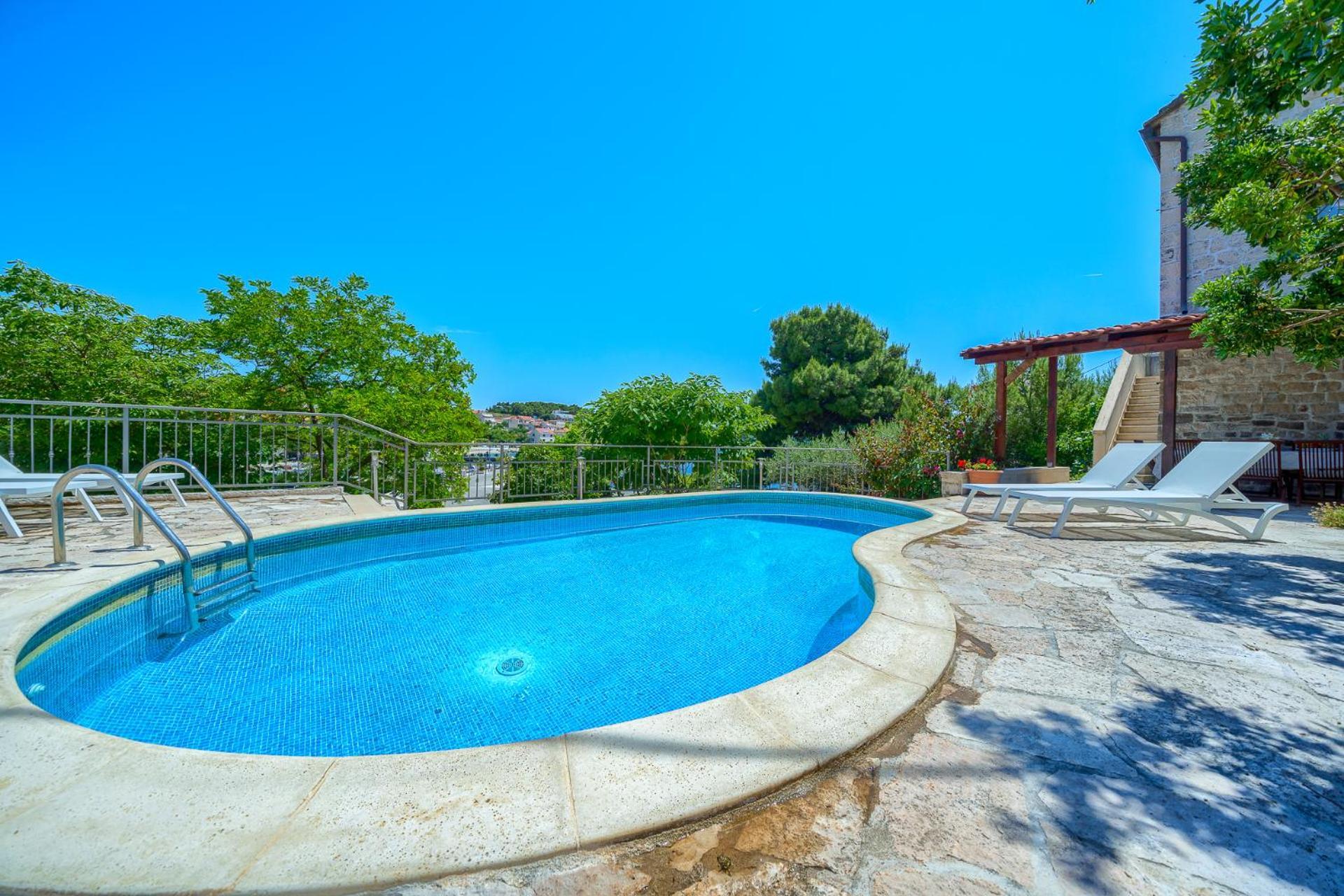 Villa Bonaca Perfect Location For A Holiday With Friends Or Family, Heated Pool Sumartin Exteriör bild