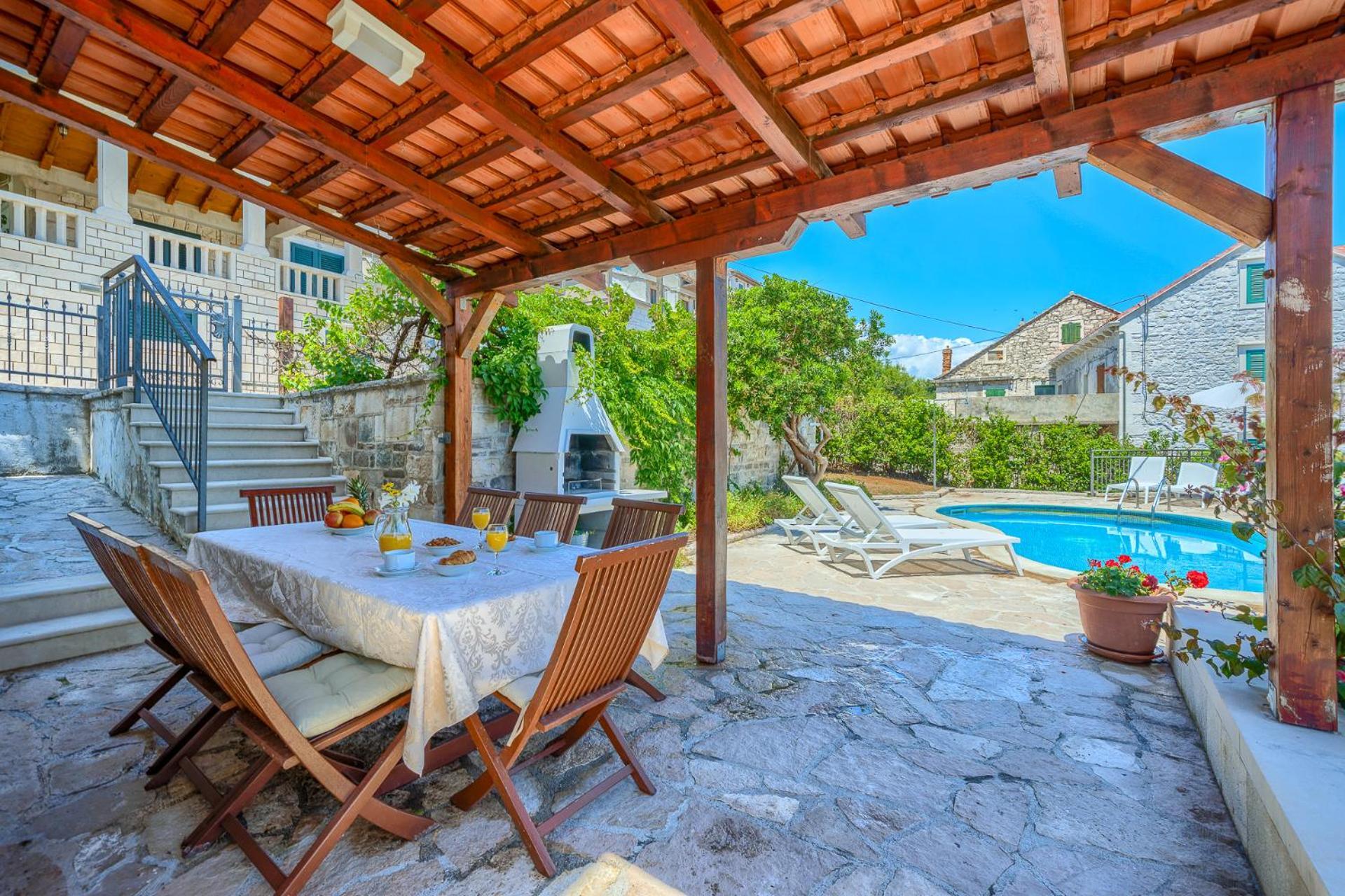 Villa Bonaca Perfect Location For A Holiday With Friends Or Family, Heated Pool Sumartin Exteriör bild