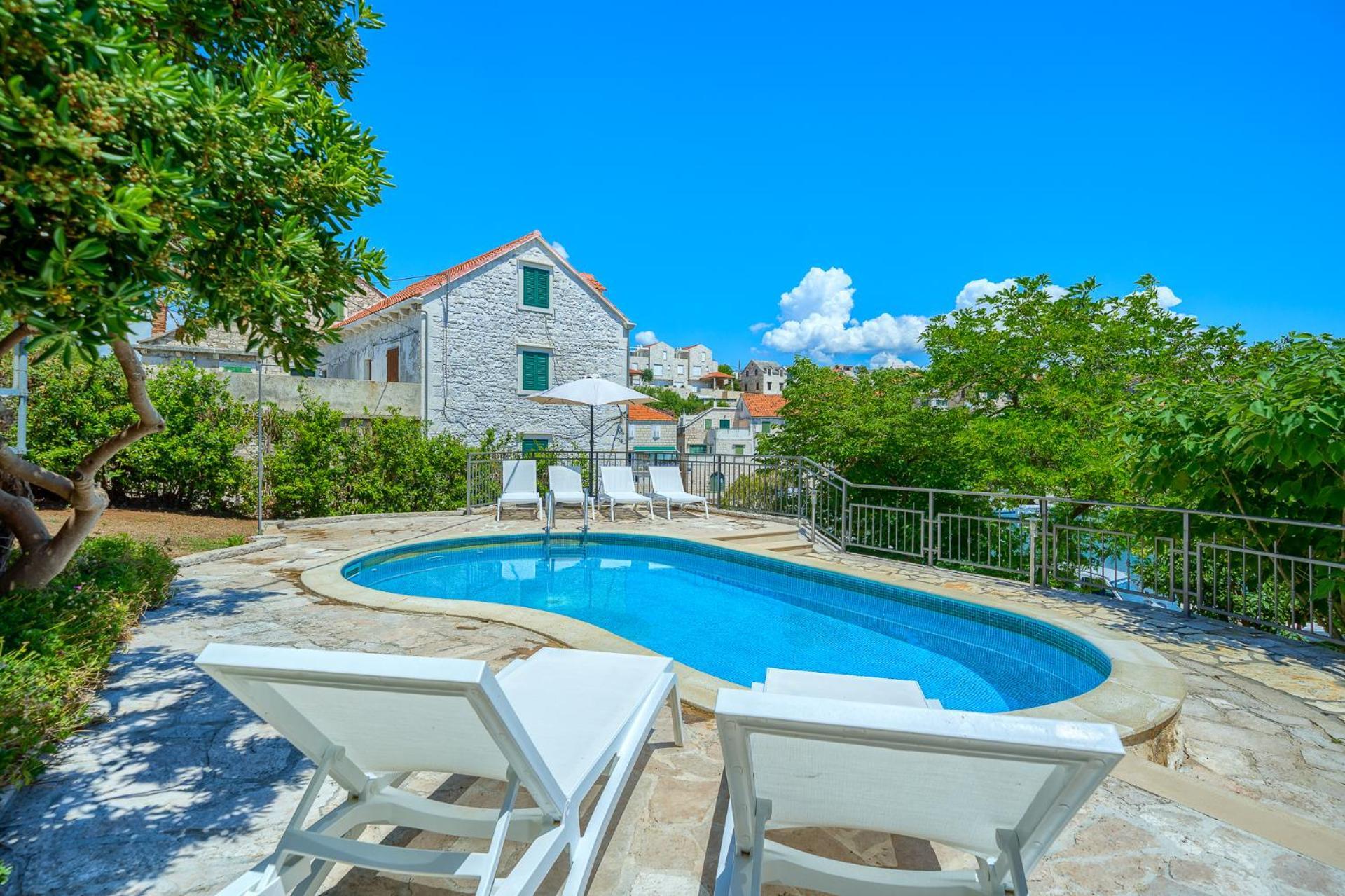 Villa Bonaca Perfect Location For A Holiday With Friends Or Family, Heated Pool Sumartin Exteriör bild